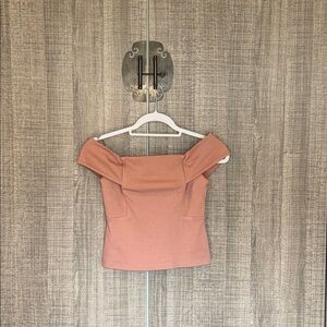 Anthropology Deletta‎ Off-Shoulder Blush Top